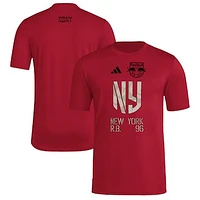 Men's adidas  Red New York Bulls 2025 Jersey Hook AEROREADY T-Shirt