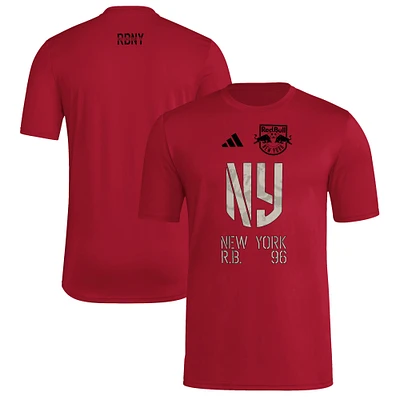 Men's adidas  Red New York Bulls 2025 Jersey Hook AEROREADY T-Shirt