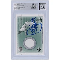 Robin Yount Milwaukee Brewers Autographed 2002 Upper Deck Sweet Spot Classic Game Jersey Relic #J-RY Beckett Fanatics Witnessed Authenticated /10 Card
