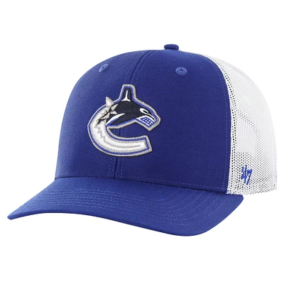 Men's '47 Blue Vancouver Canucks Core Logo Trucker Adjustable Hat