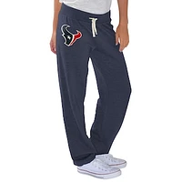 Women's G-III 4Her by Carl Banks Navy Houston Texans Scrimmage Fleece Pants