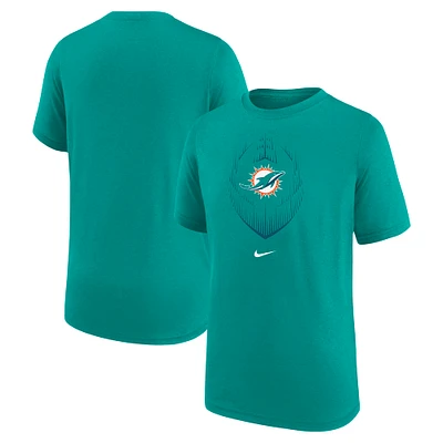 Youth Nike Aqua Miami Dolphins Legend Icon T-Shirt