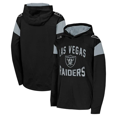 Youth Black Las Vegas Raiders The Champ is Here Long Sleeve Hoodie T-Shirt