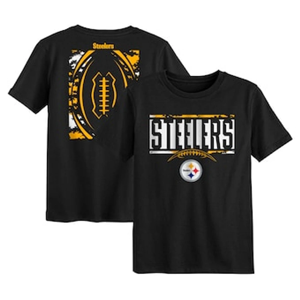 Preschool Black Pittsburgh Steelers The Blitz T-Shirt