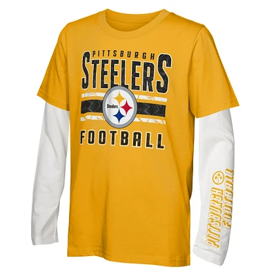 Youth Pittsburgh Steelers the Mix T-Shirt Combo Set