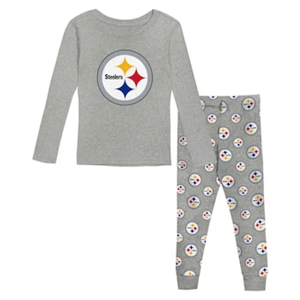 Youth Pittsburgh Steelers Long Sleeve T-Shirt & Pants Sleep Set