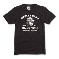Men's American Needle Black Smokey Bear Burton Pocket T-Shirt