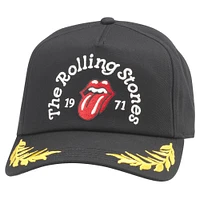 Men's American Needle Black Rolling Stones  Club Captain Hat
