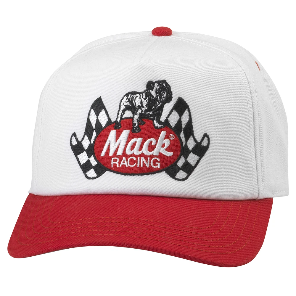 Men's American Needle White Mack Trucks Roscoe Racing Adjustable Hat