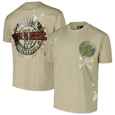 Men's Freeze Max Tan Teenage Mutant Ninja Turtles Brotherhood Loose Fit T-Shirt