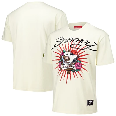 Men's Freeze Max Cream Peanuts Snoopy Tattoo Loose Fit T-Shirt