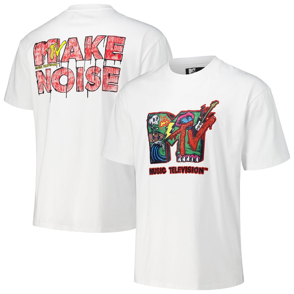 Men's Freeze Max White MTV Drip Loose Fit T-Shirt