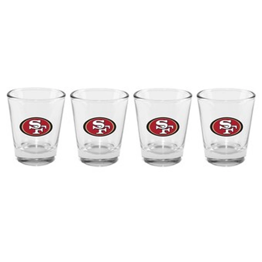 The Memory Company San Francisco 49ers 4-Pack 2oz. Shot Glass Set