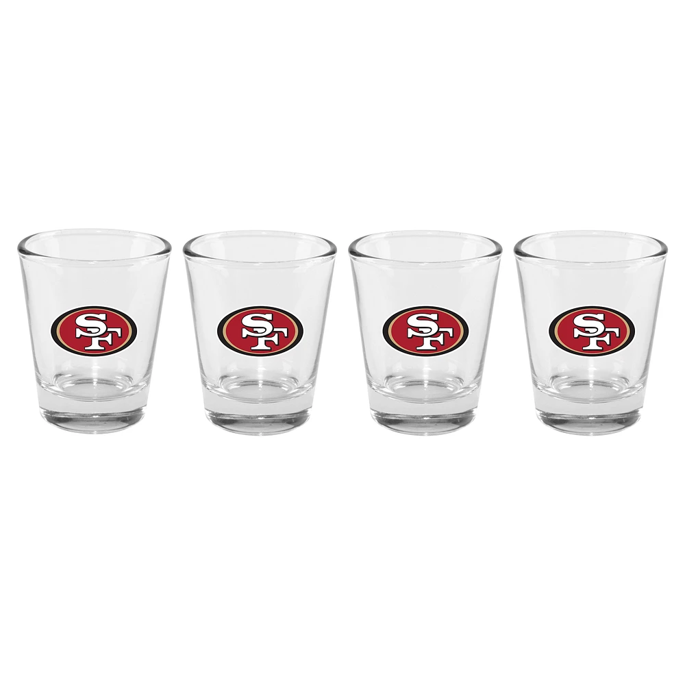 The Memory Company San Francisco 49ers 4-Pack 2oz. Shot Glass Set