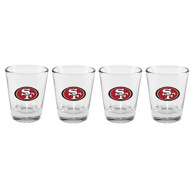 The Memory Company San Francisco 49ers 4-Pack 2oz. Shot Glass Set