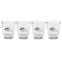 The Memory Company Denver Broncos 4-Pack 2oz. Shot Glass Set