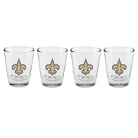 The Memory Company New Orleans Saints 4-Pack 2oz. Shot Glass Set