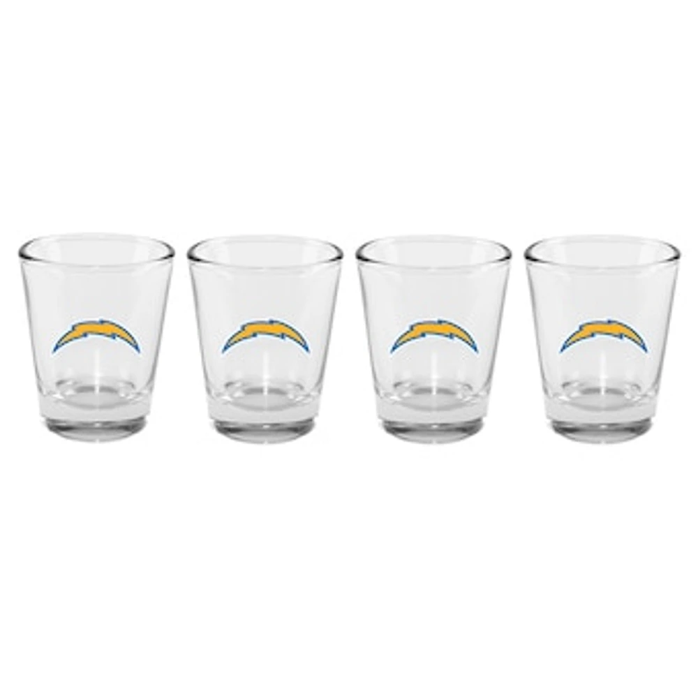 The Memory Company Los Angeles Chargers 4-Pack 2oz. Shot Glass Set