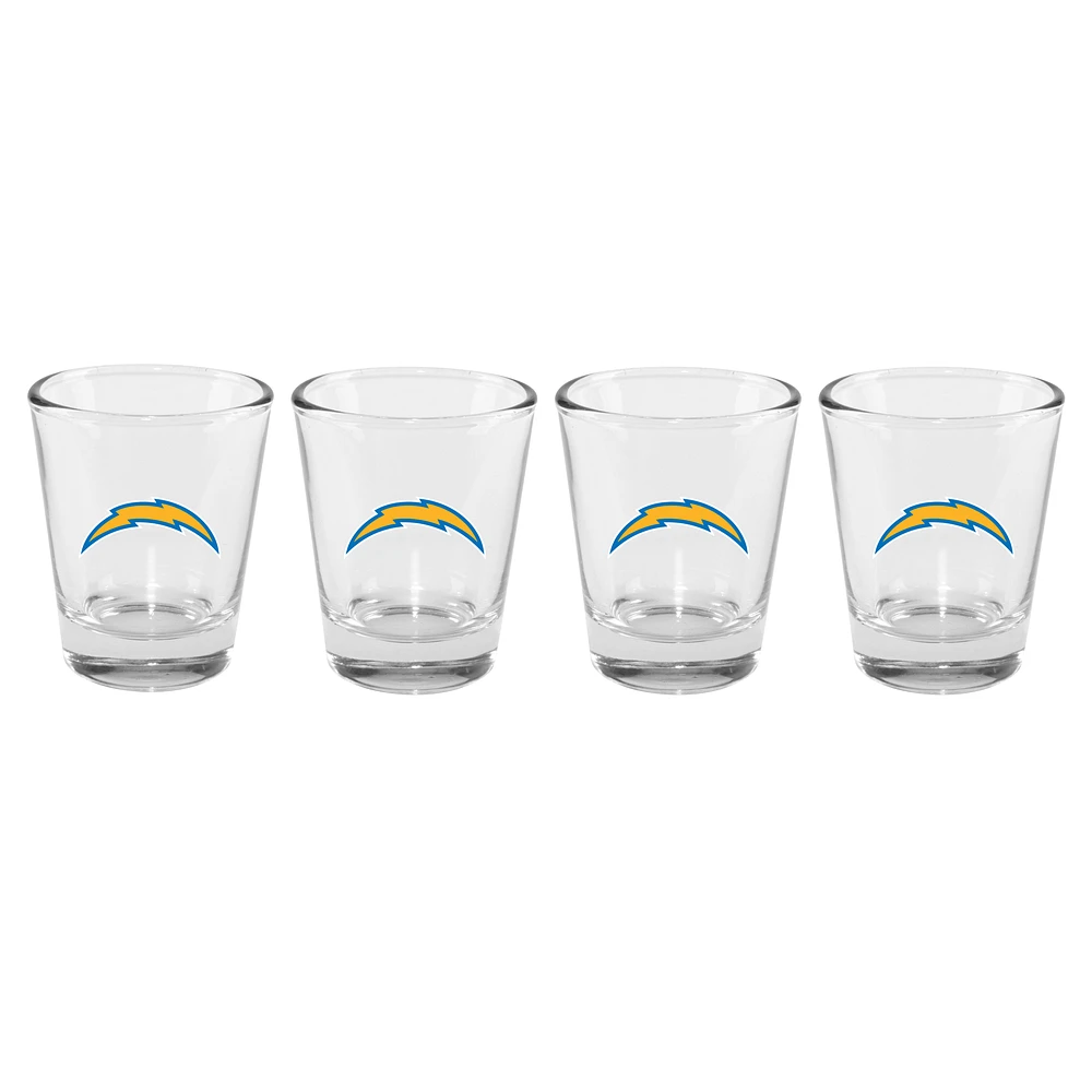 The Memory Company Los Angeles Chargers 4-Pack 2oz. Shot Glass Set