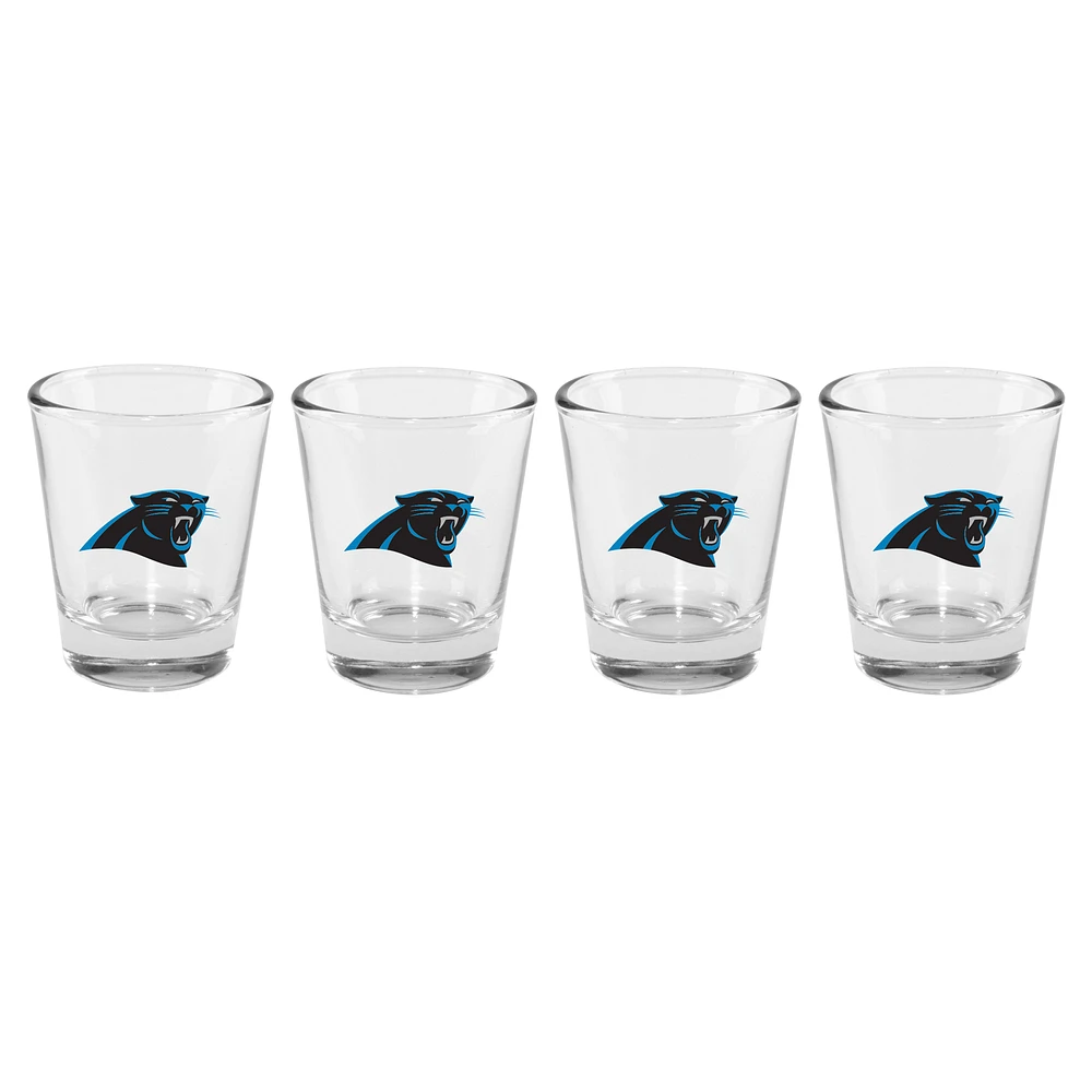 The Memory Company Carolina Panthers 4-Pack 2oz. Shot Glass Set