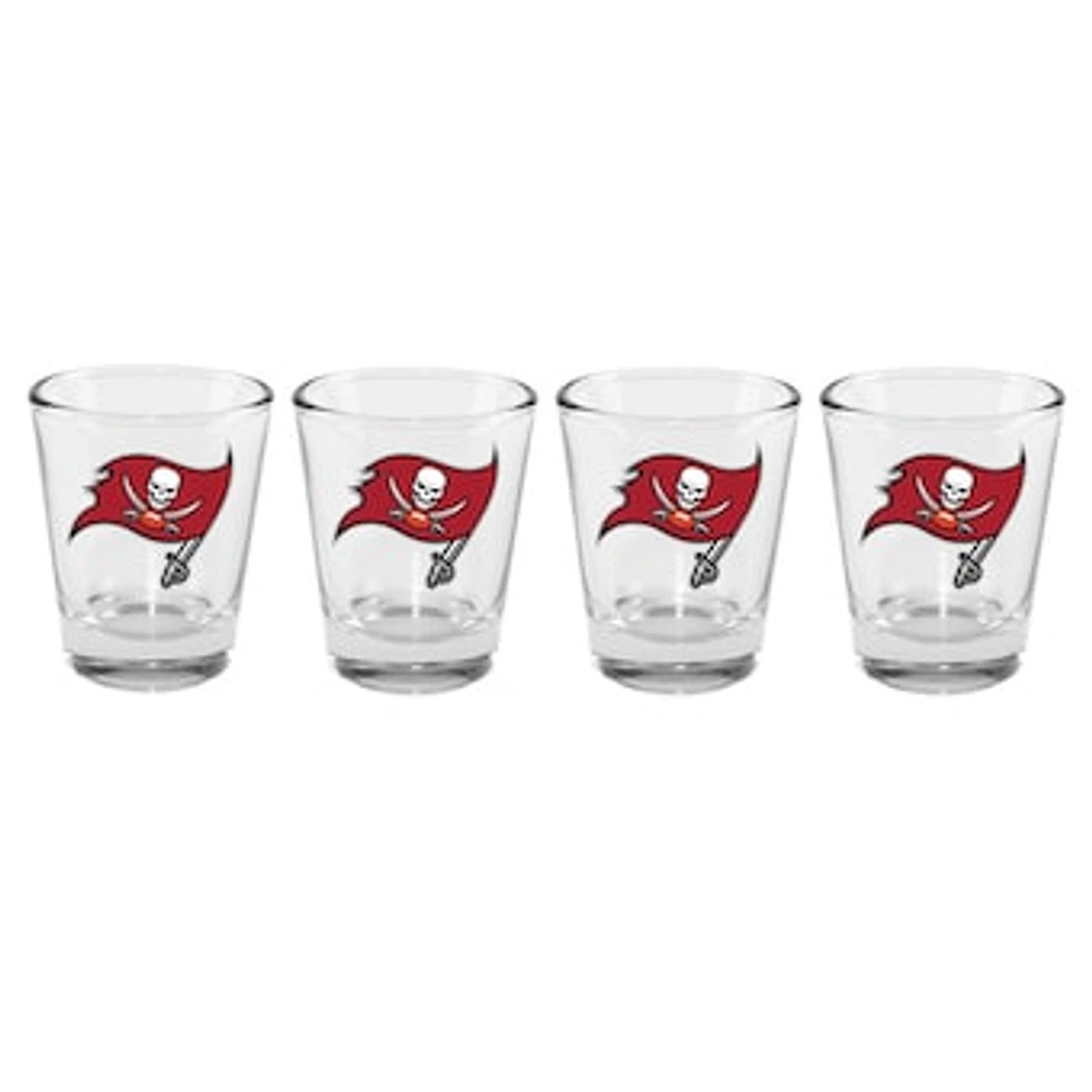 The Memory Company Tampa Bay Buccaneers 4-Pack 2oz. Shot Glass Set