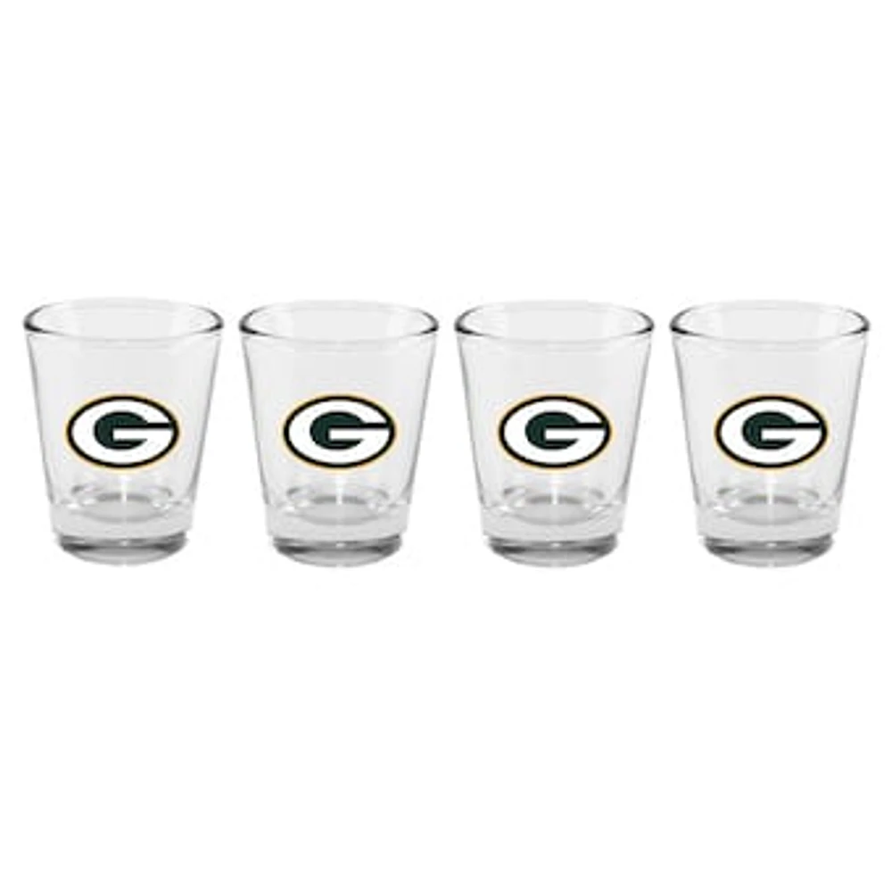 The Memory Company Green Bay Packers 4-Pack 2oz. Shot Glass Set