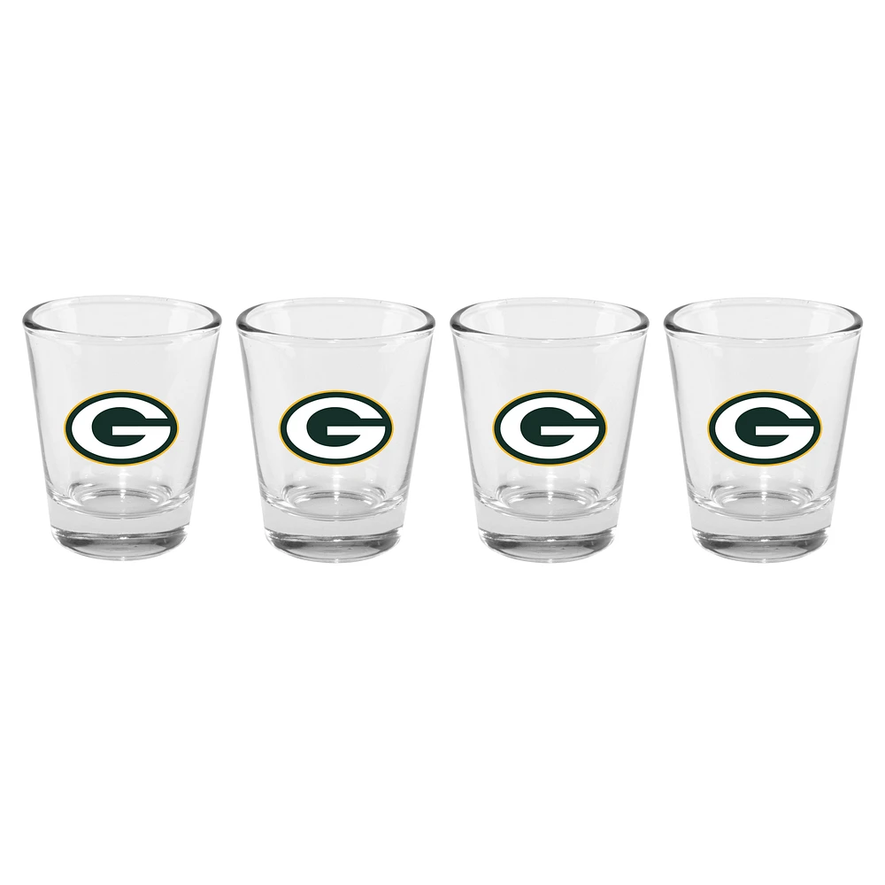 The Memory Company Green Bay Packers 4-Pack 2oz. Shot Glass Set