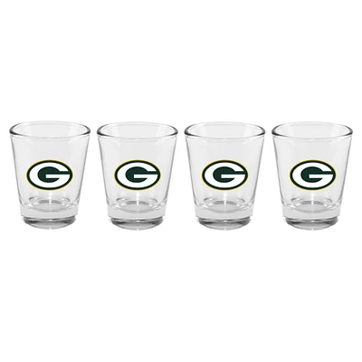 The Memory Company Green Bay Packers 4-Pack 2oz. Shot Glass Set