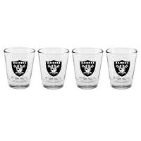 The Memory Company Las Vegas Raiders 4-Pack 2oz. Shot Glass Set