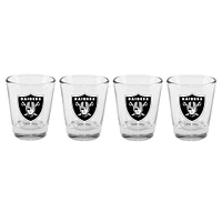 The Memory Company Las Vegas Raiders 4-Pack 2oz. Shot Glass Set