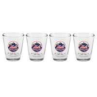 The Memory Company New York Mets 4-Pack 2oz. Shot Glass Set