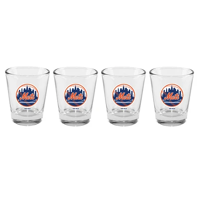 The Memory Company New York Mets 4-Pack 2oz. Shot Glass Set