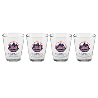 The Memory Company New York Mets 4-Pack 2oz. Shot Glass Set