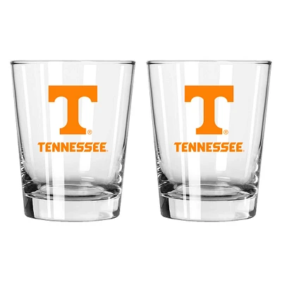 The Memory Company Tennessee Volunteers 2-Pack 15oz. Double Old Fashioned Glass Set