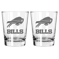 The Memory Company Buffalo Bills 2-Pack 15oz. Double Old Fashioned Glass Set