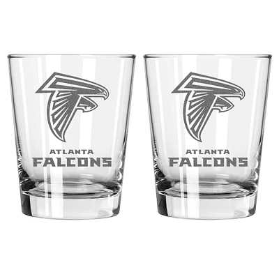 The Memory Company Atlanta Falcons 2-Pack 15oz. Double Old Fashioned Glass Set