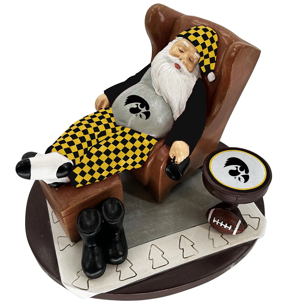 The Memory Company Iowa Hawkeyes Resting Santa Figurine