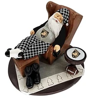 The Memory Company Army Black Knights Resting Santa Figurine