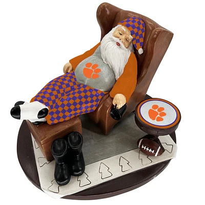 The Memory Company Clemson Tigers Resting Santa Figurine