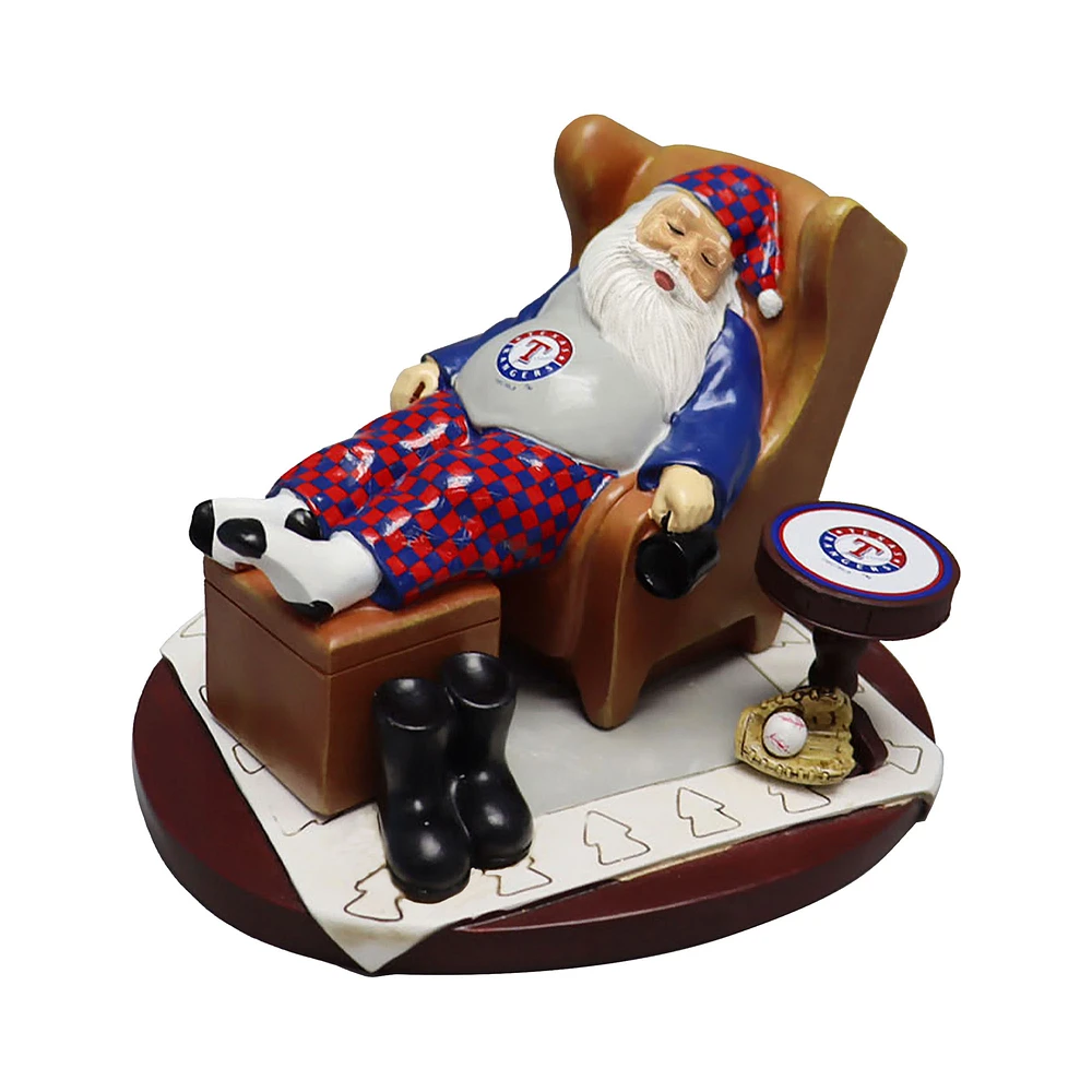 The Memory Company Texas Rangers Resting Santa Figurine