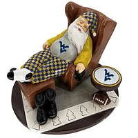 The Memory Company West Virginia Mountaineers Resting Santa Figurine