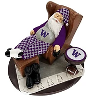 The Memory Company Washington Huskies Resting Santa Figurine