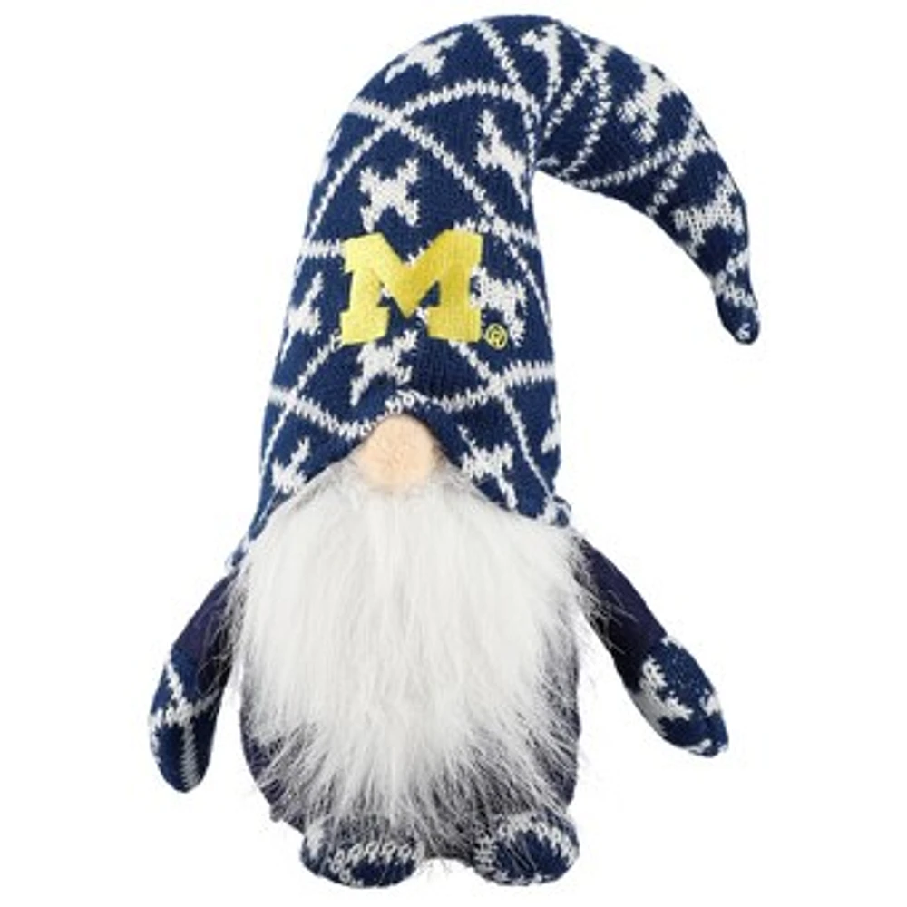 The Memory Company Navy Michigan Wolverines Stocking Hat Gnome