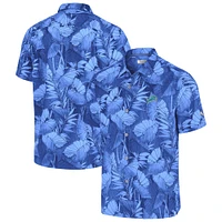 Men's Tommy Bahama Light Blue Detroit Lions Big & Tall Coast Nuevo Fronds IslandZone Button-Up Shirt