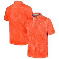 Men's Tommy Bahama Orange Cleveland Browns Big & Tall Santiago Paradise Polo