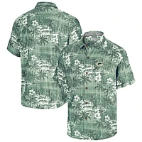 Men's Tommy Bahama Green Bay Packers Coconut Point Isla Palmetta Camp Button-Up Shirt