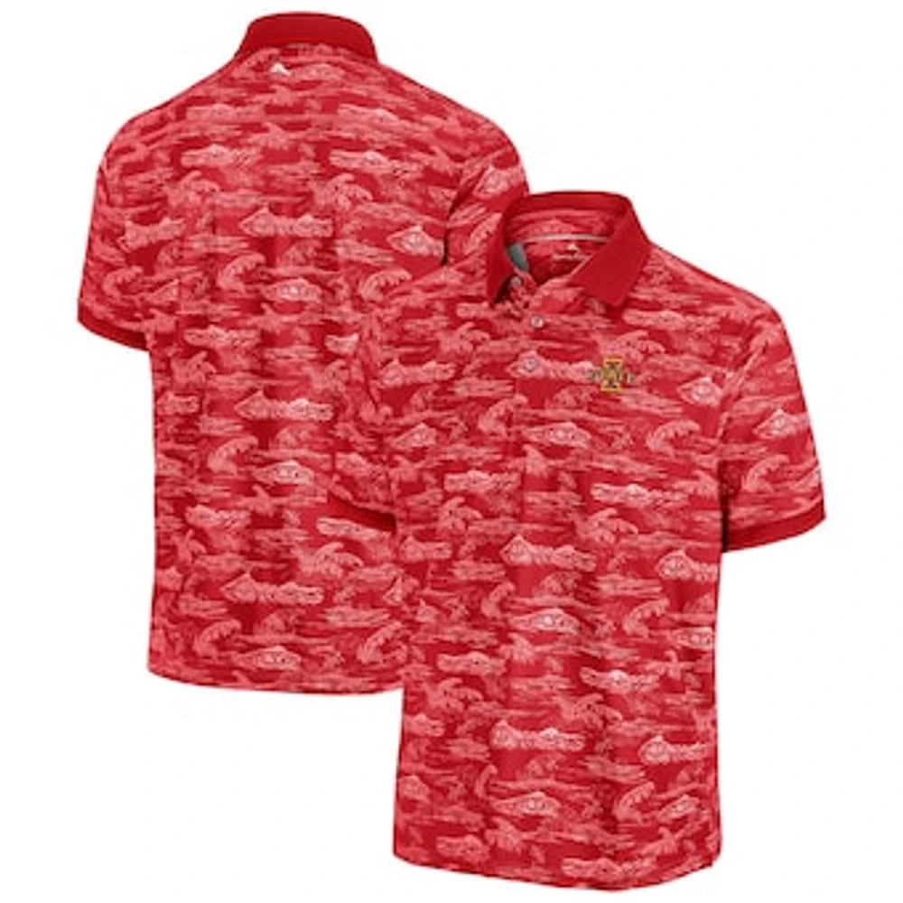 Men's Tommy Bahama Cardinal Iowa State Cyclones Sport Bay View Polo