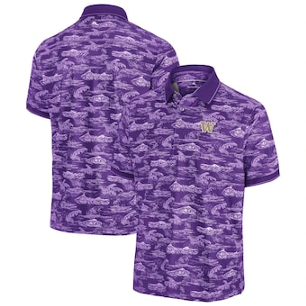 Men's Tommy Bahama Purple Washington Huskies Sport Bay View Polo