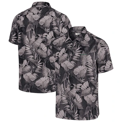 Men's Tommy Bahama Black Oregon Ducks Coast Nuevo Fronds Button-Up Shirt