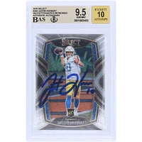Justin Herbert Los Angeles Chargers Autographed 2020 Panini Select #244 Beckett Fanatics Witnessed Authenticated 9.5/10 Rookie Card